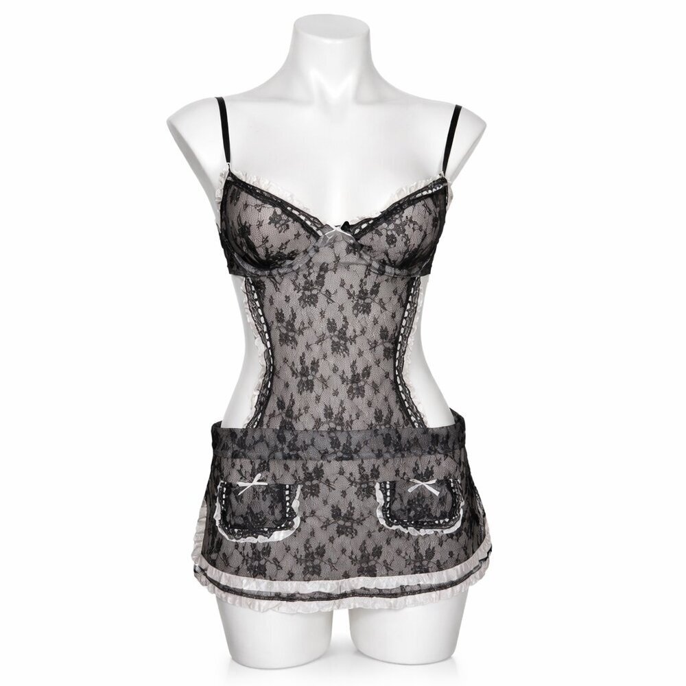 VICTORIA’S SECRET French Maid Bra Outfit Size 34C